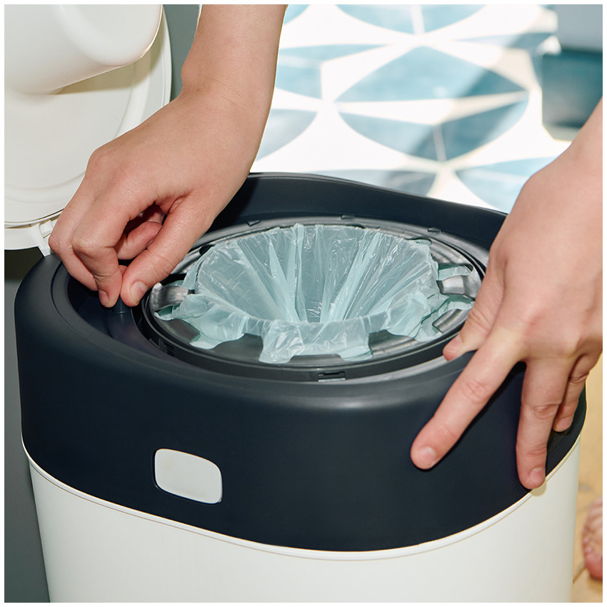 Poubelle à couches Twist & Click - Blanc - Blanc/Gris (Tommee Tippee) - Image 2