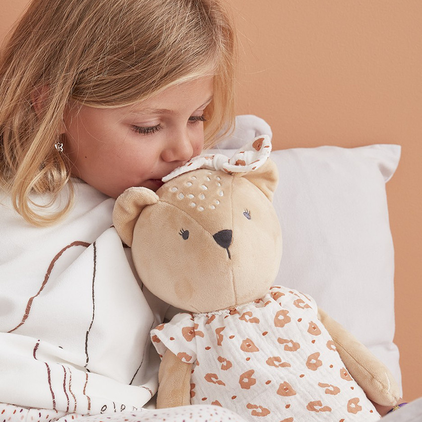 Peluche Kendi -veloudoux - 40 cm - Beige 