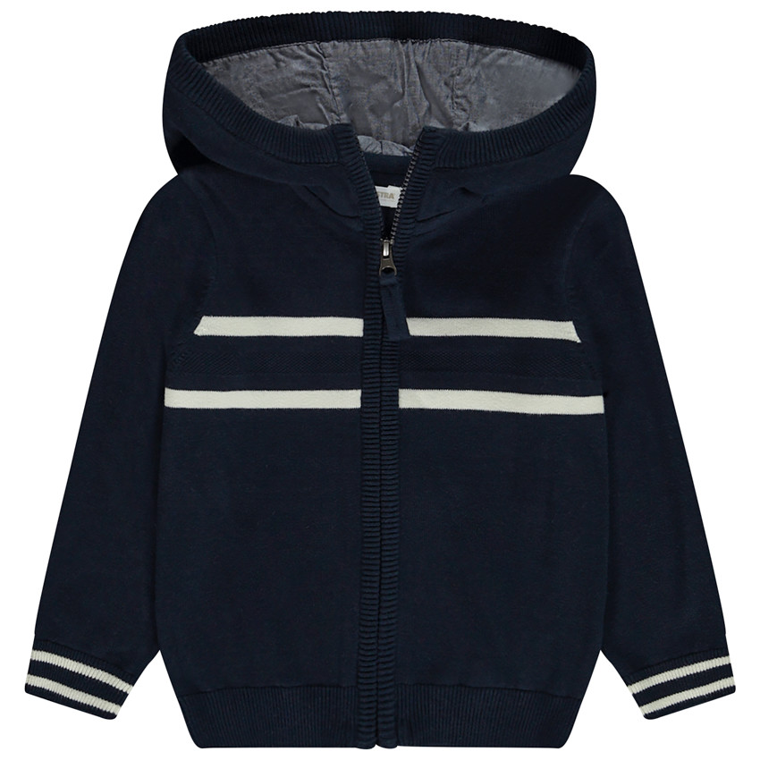 Gilet en tricot avec capuche pour garçon