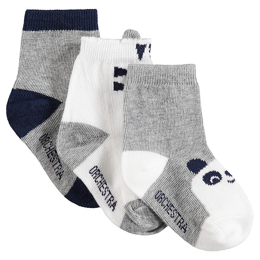 Lot de 3 paires de chaussettes motifs panda 