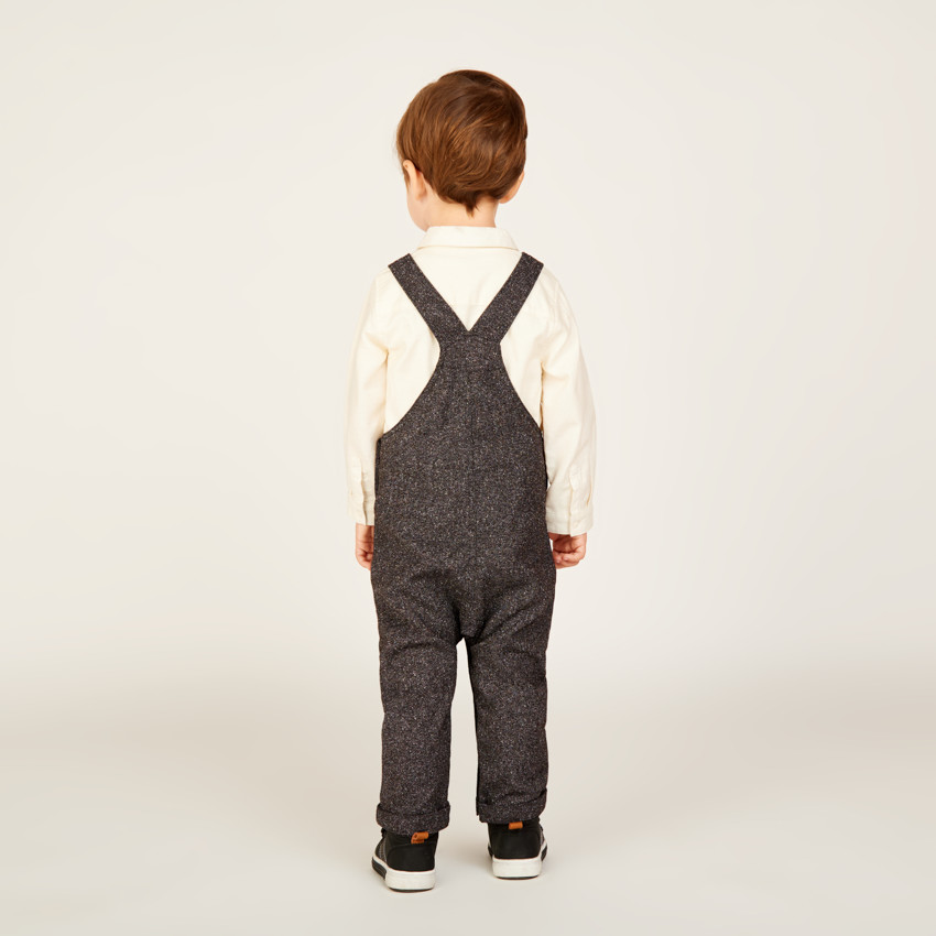 Ensemble long 2 pièces avec salopette de Noël pour bébé garçon 