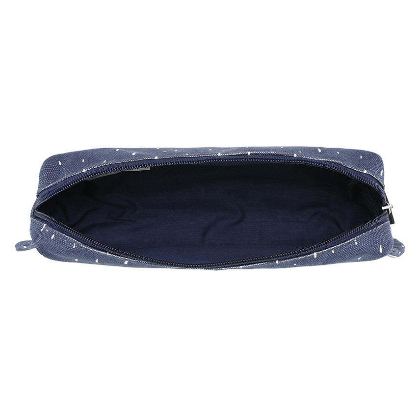 Trousse longue en coton - Mr. Penguin 