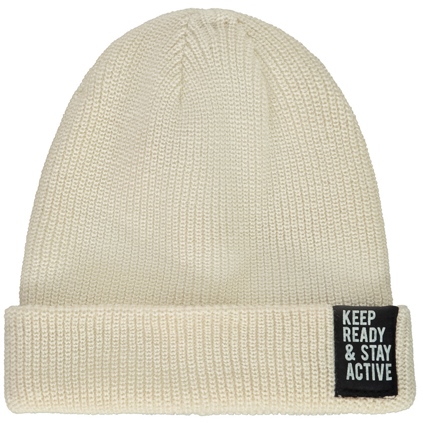 Bonnet en tricot côtelé uni pour garçon 