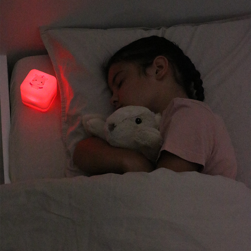 Veilleuse nomade 2 en 1 Cube B Lily la licorne rose 