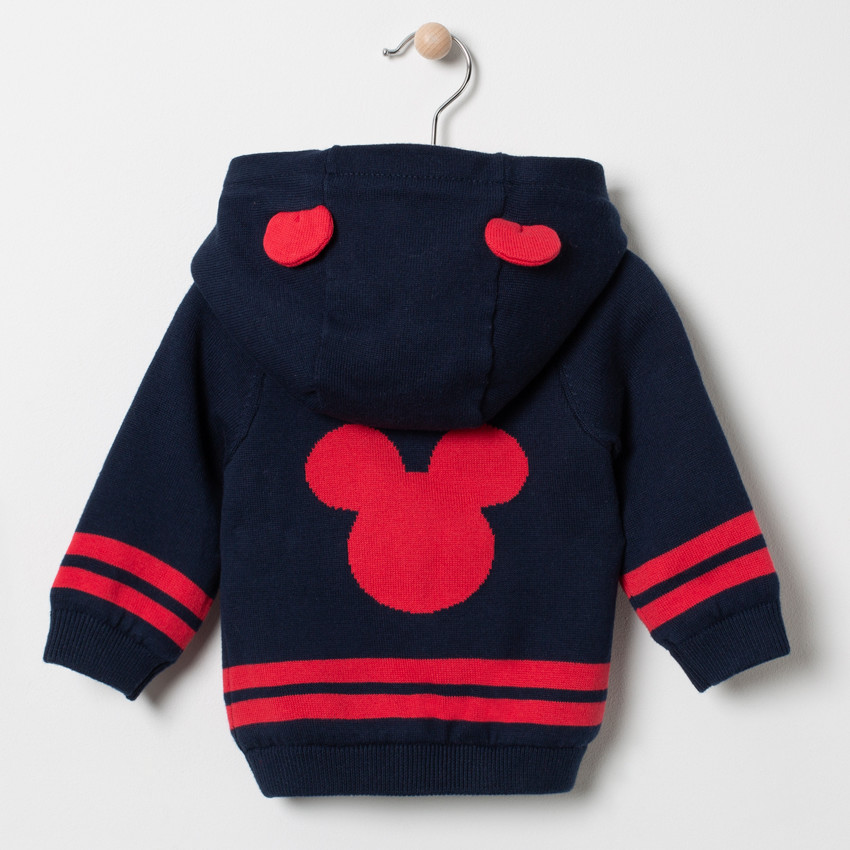 Veste en tricot à capuche doublée sherpa Mickey Disney 
