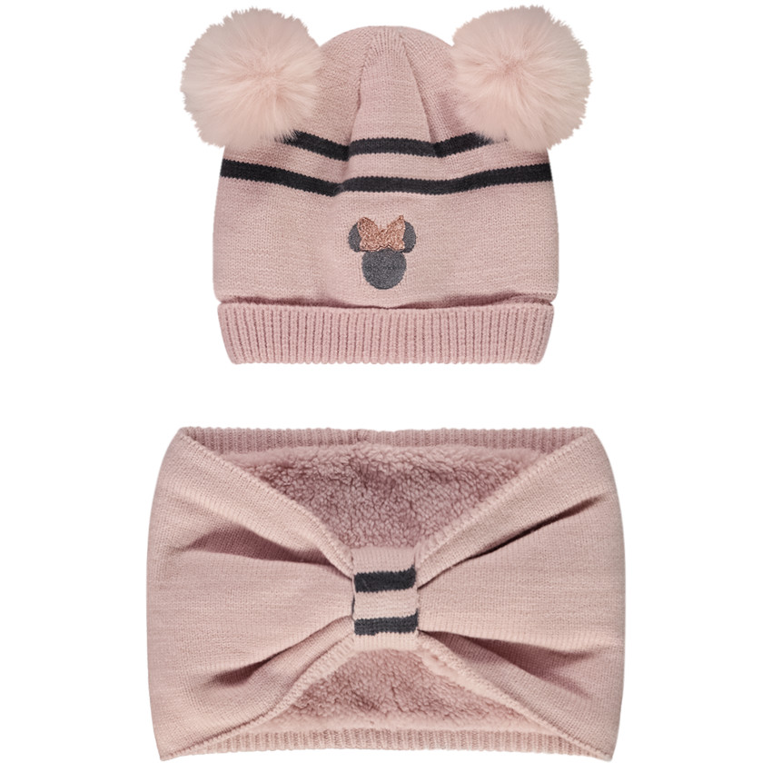 Ensemble bonnet + snood Minnie Disney pour fille