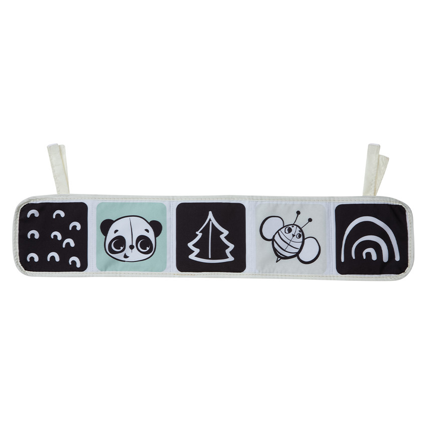 Tapis d'éveil Luxe Gymini avec arche en bois Black&White - Noir (Tiny Love) - Image 3