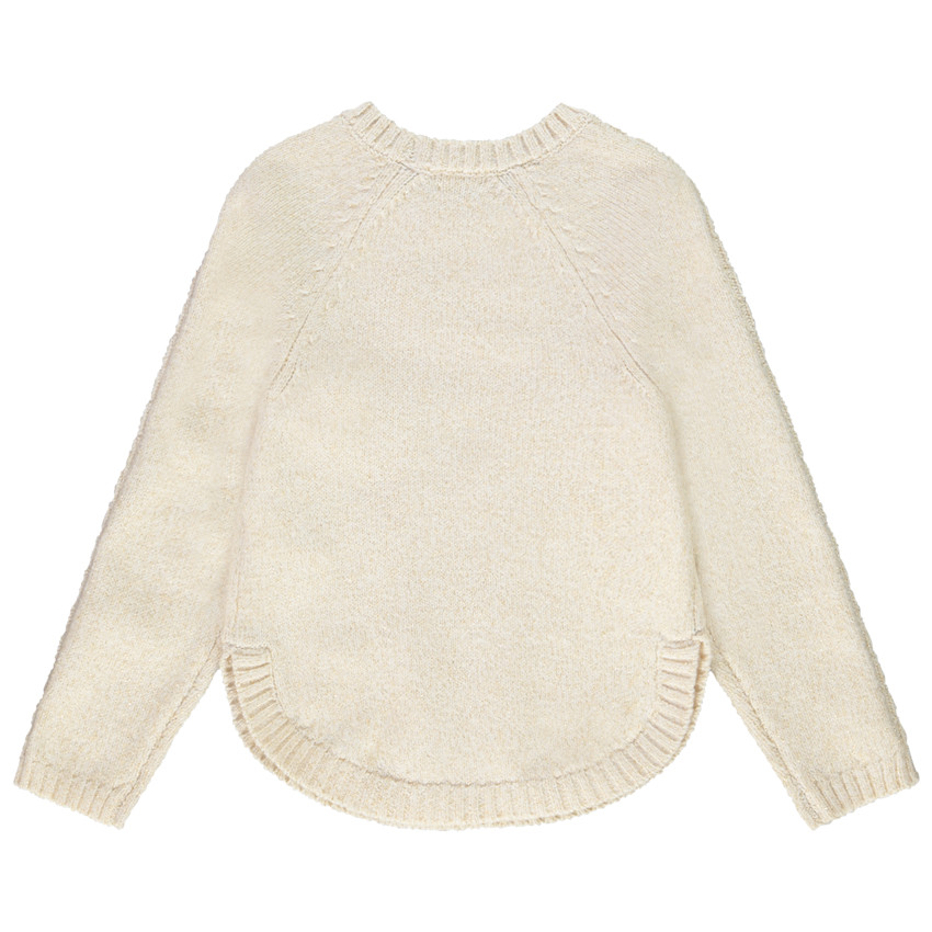 Pull en tricot fantaisie torsadés pour fille 