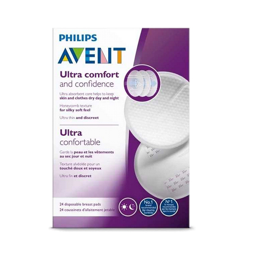 Coussinets d’allaitement jetables jour et nuit x24 