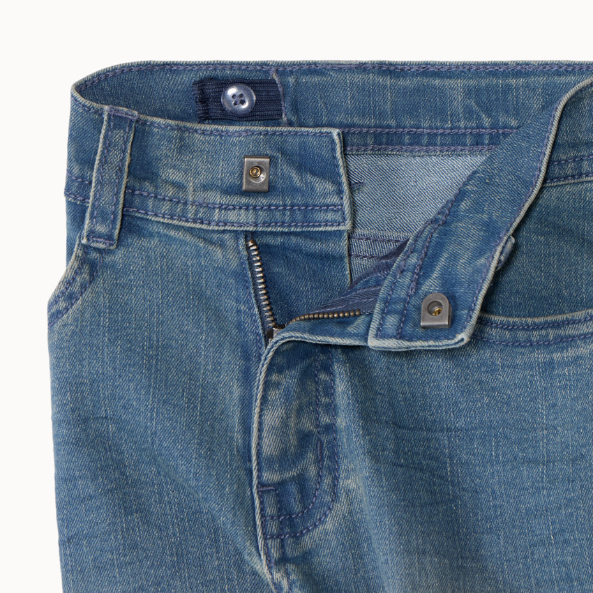Jean slim effet délavé pour enfant garçon Main Jean slim effet délavé pour enfant garçon