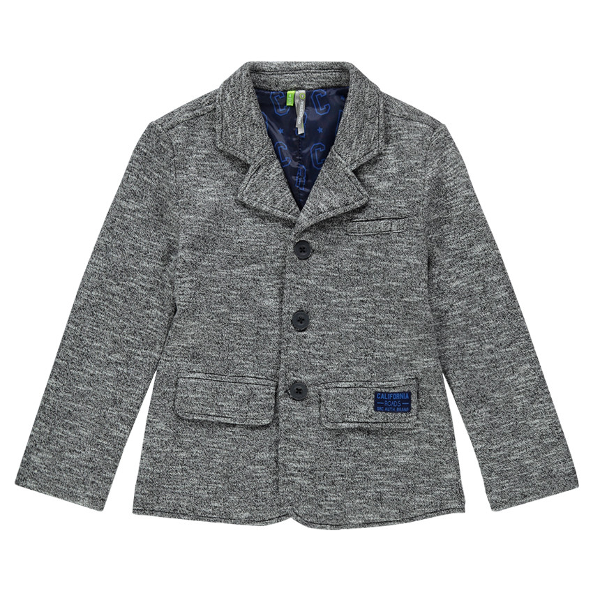 Veste en molleton forme blazer doublée nylon 