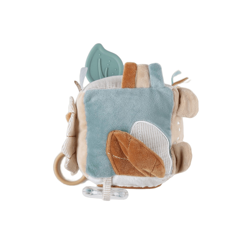 Cube d'activités 1er âge en veloudoux - Babou & Kendi 