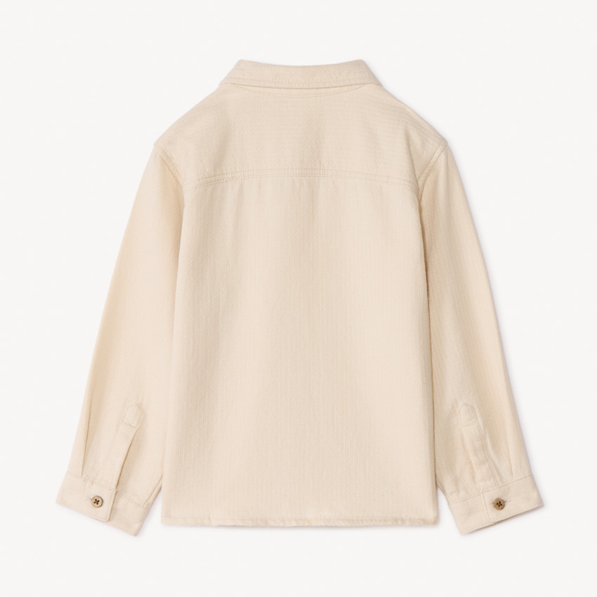 Chemise manches longues unie pour bébé garçon 