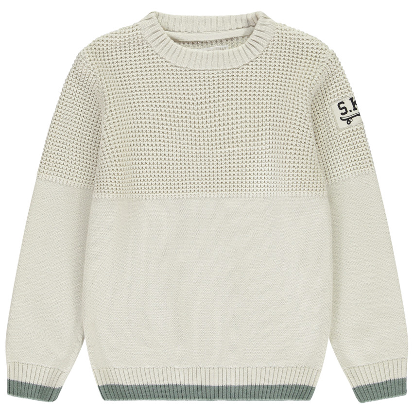 Pull en tricot fantaisie pour garçon