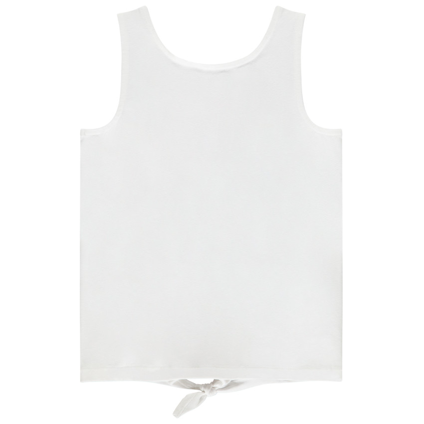 Débardeur effet noué à print pailleté pour fille 