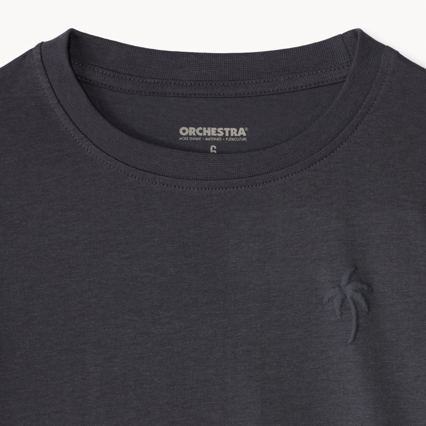 Lot de 3 t-shirt manches courtes uni avec print palmier pour garçon 