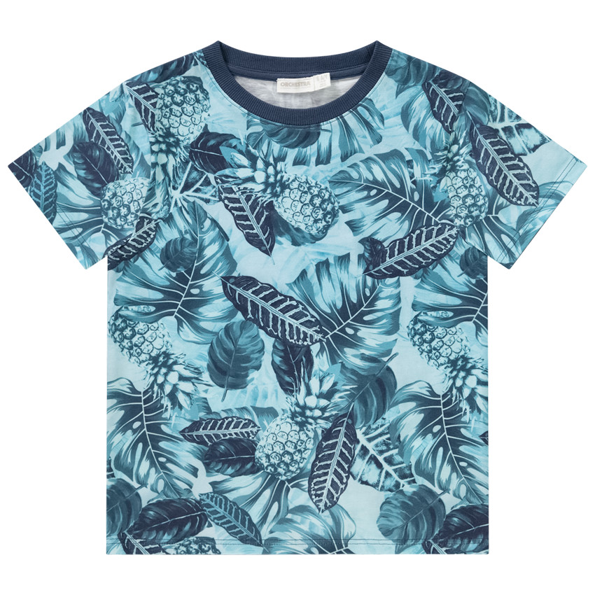 T-shirt manches courtes imprimées fantaisie pour garçon 