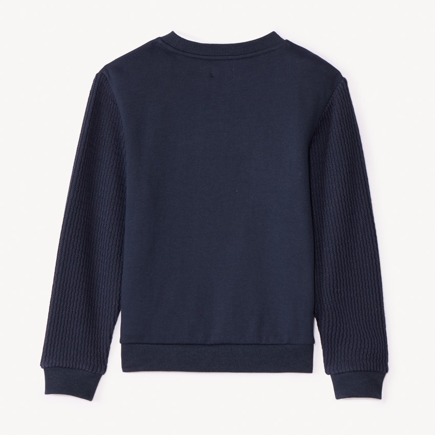 Pull manches longues à puffed print fantaisie pour garçon 