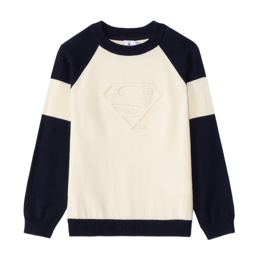Pull effet colorblock Superman Warner pour garçon  