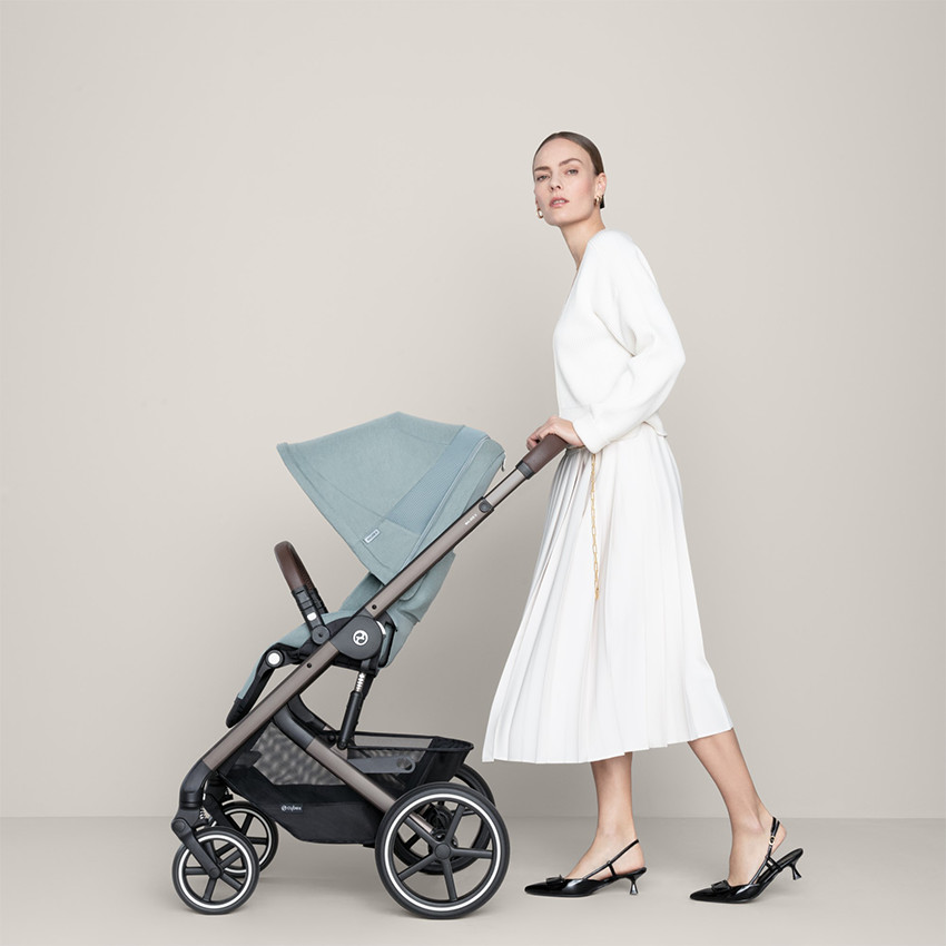 Poussette Balios S Lux - Châssis Taupe / Siège Seashell Beige 