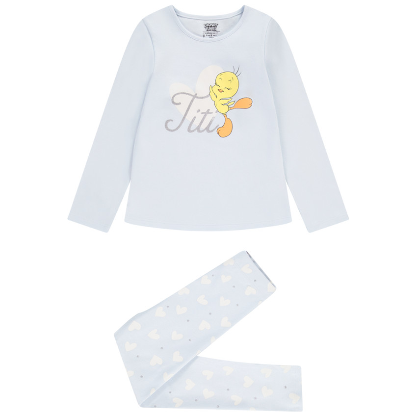 Pyjama 2 pièces manches longues print Titi pour fille