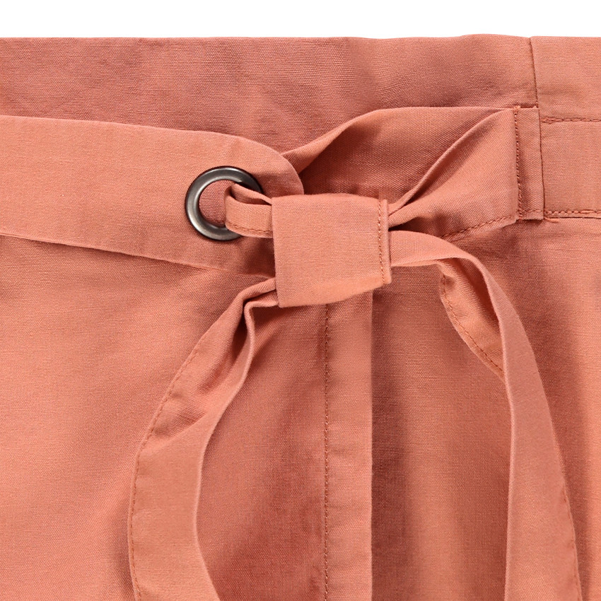 Jupe short en coton avec ceinture à nouer pour enfant fille 