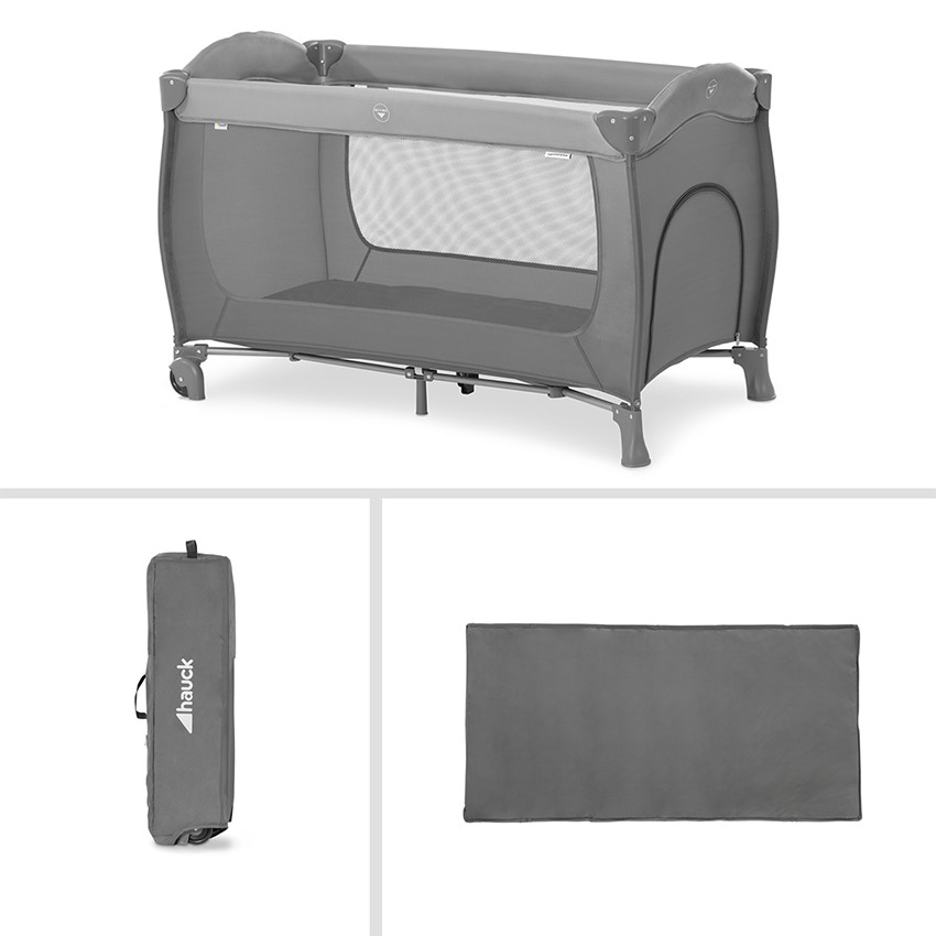 Lit de voyage Sleep N Play Go Plus 60 x 120 gris 
