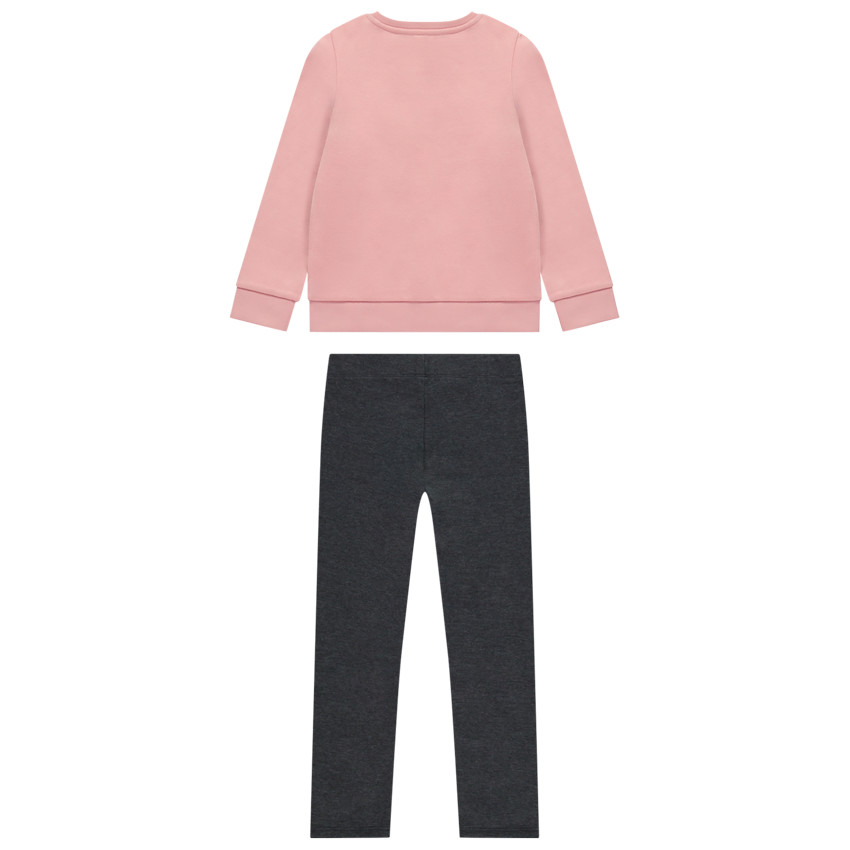 Ensemble jogging molleton print fantaisie pour fille 