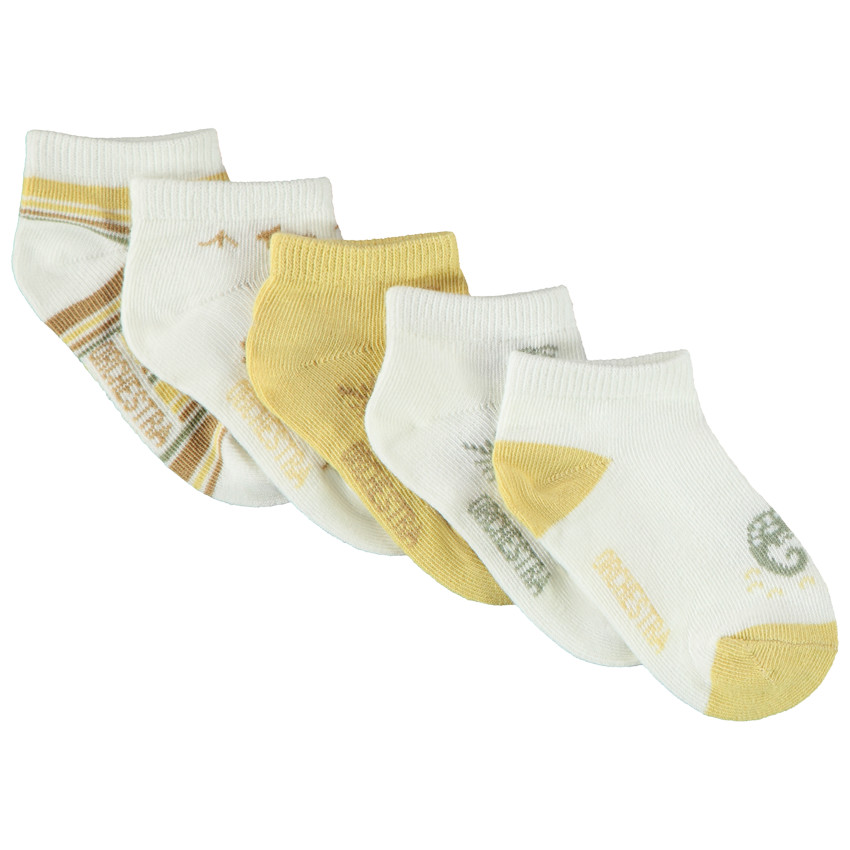 Lot de 5 paires de chaussettes courtes Désert pour bébé garçon 