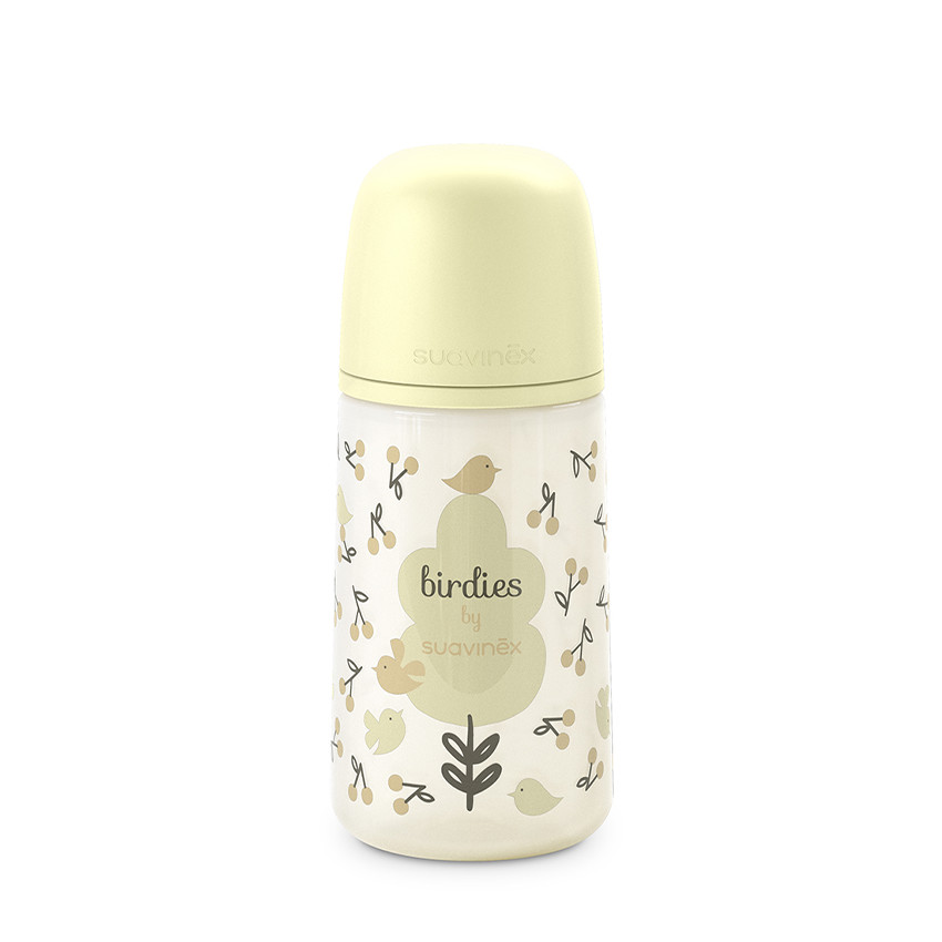 Biberon 270ml avec tétine SX Pro M Birdies beige 