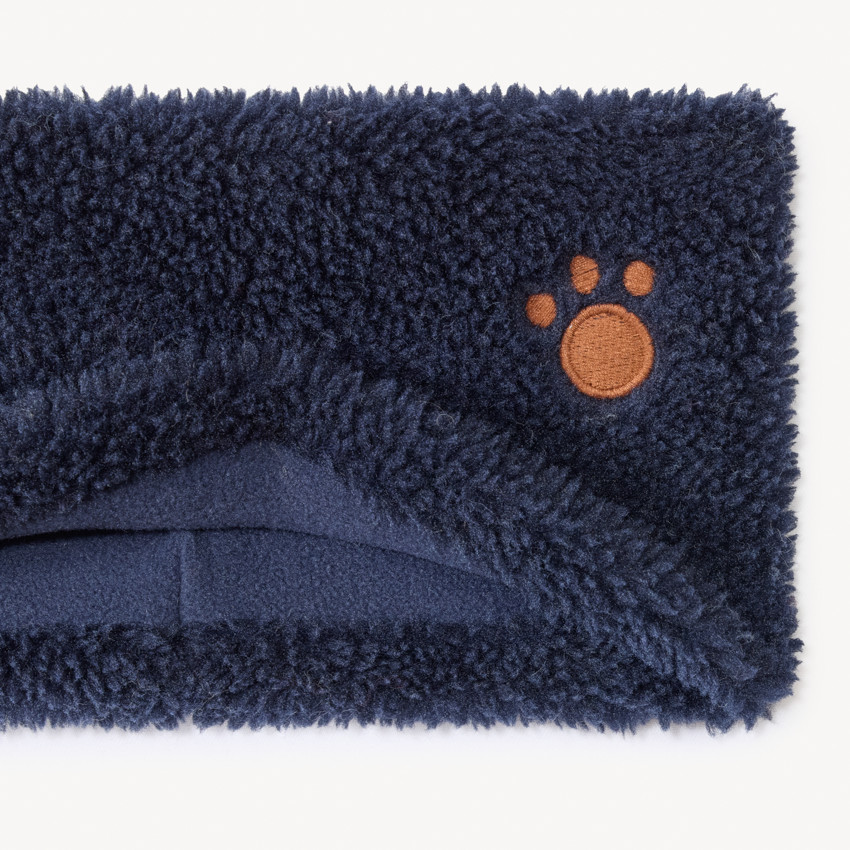 Snood uni effet moutonné doublé en micropolaire pour bébé 