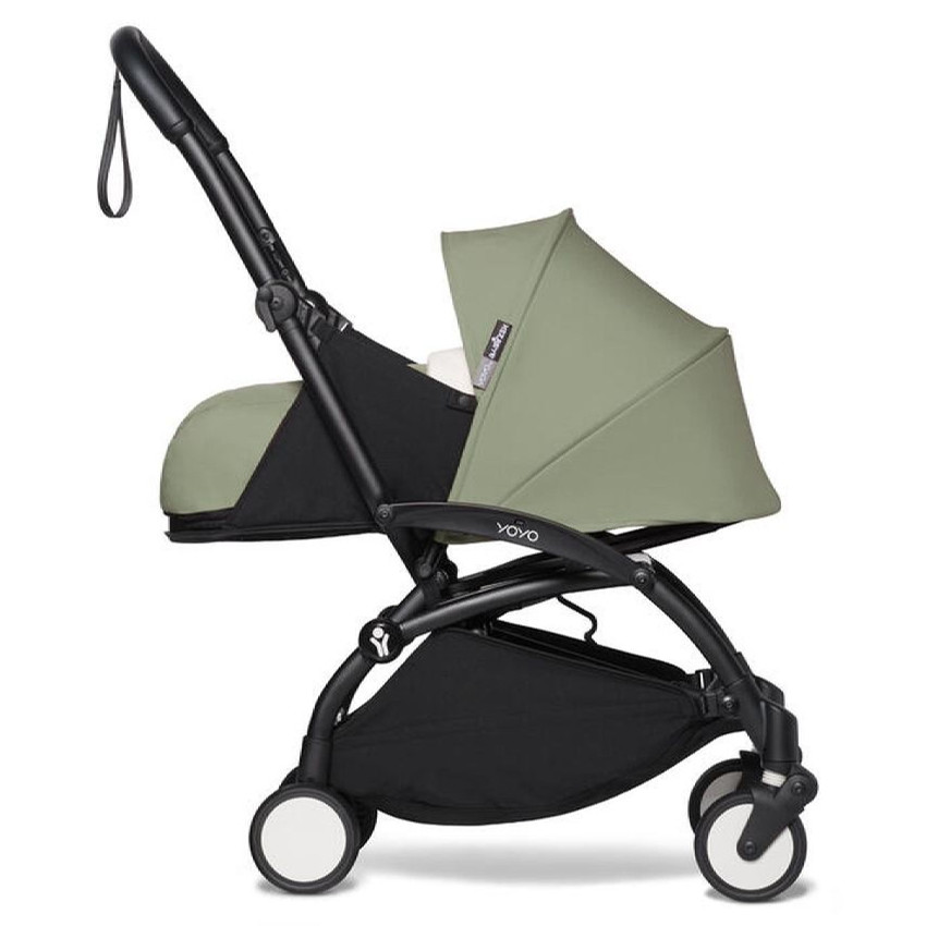 Poussette complète YOYO² nouveau pack 0+ et 6+ châssis noir Olive 