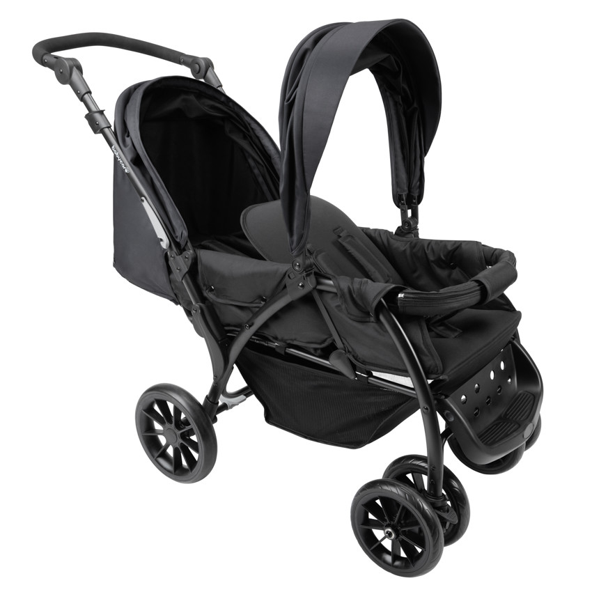 Poussette double pour enfants d'âge rapproché noir - Noir (Babycare) - Image 4
