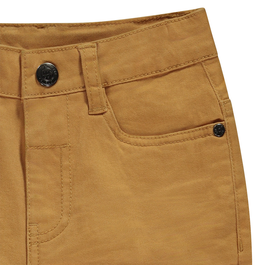 Pantalon en twill uni effet froissé pour garçon 