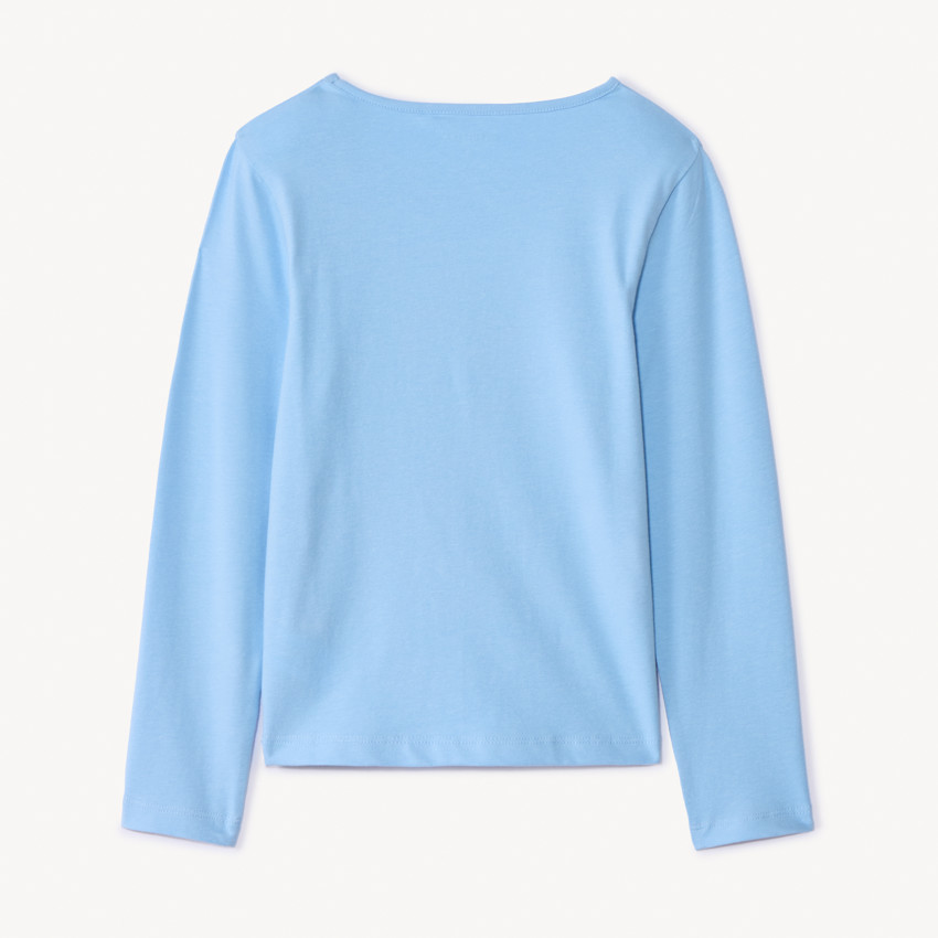 T-shirt manches longues à print pailleté pour fille 