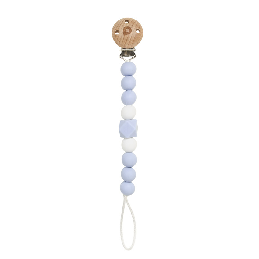 Attache sucette en silicone - Bleu