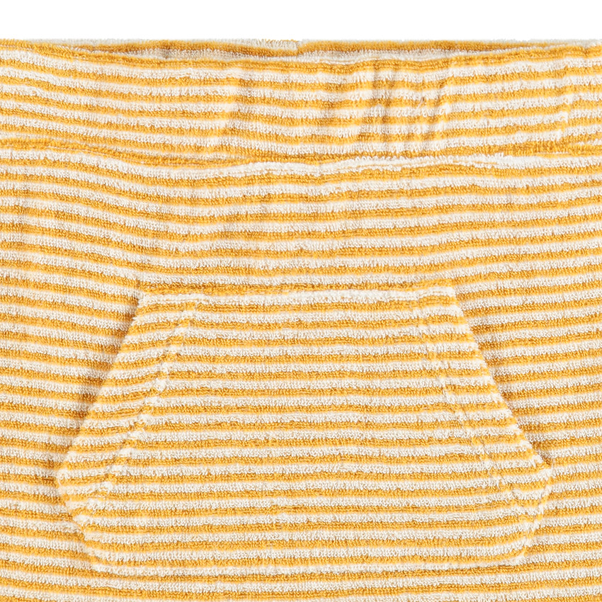 Ensemble avec débardeur motif jungle et bermuda en éponge rayé 
