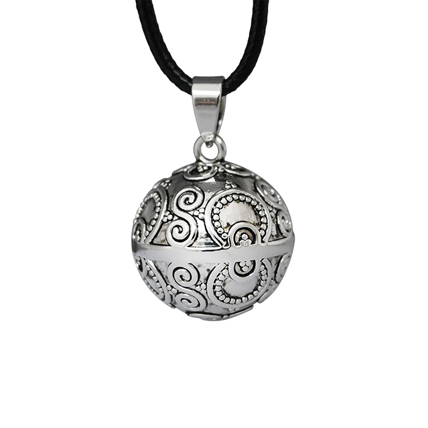 Bola de grossesse argenté à motif aztèque Jennifer 