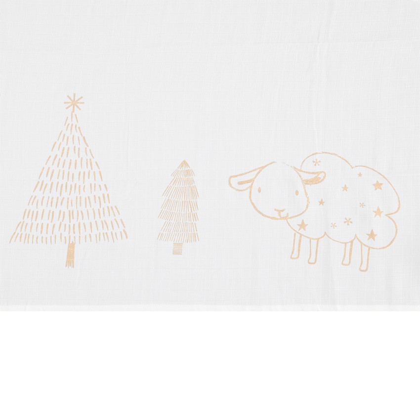 Lot de 3 langes en coton à imprimé fantaisie Hiver magique 