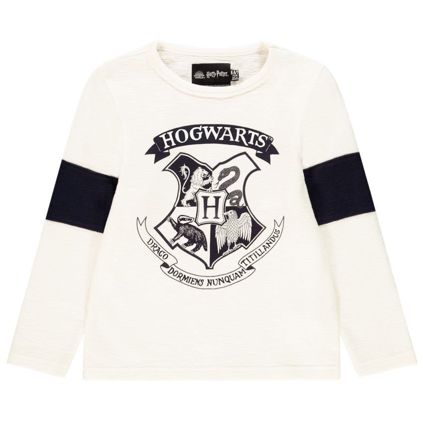 T-shirt manches longues print Harry Potter Hogwarts pour enfant garçon 