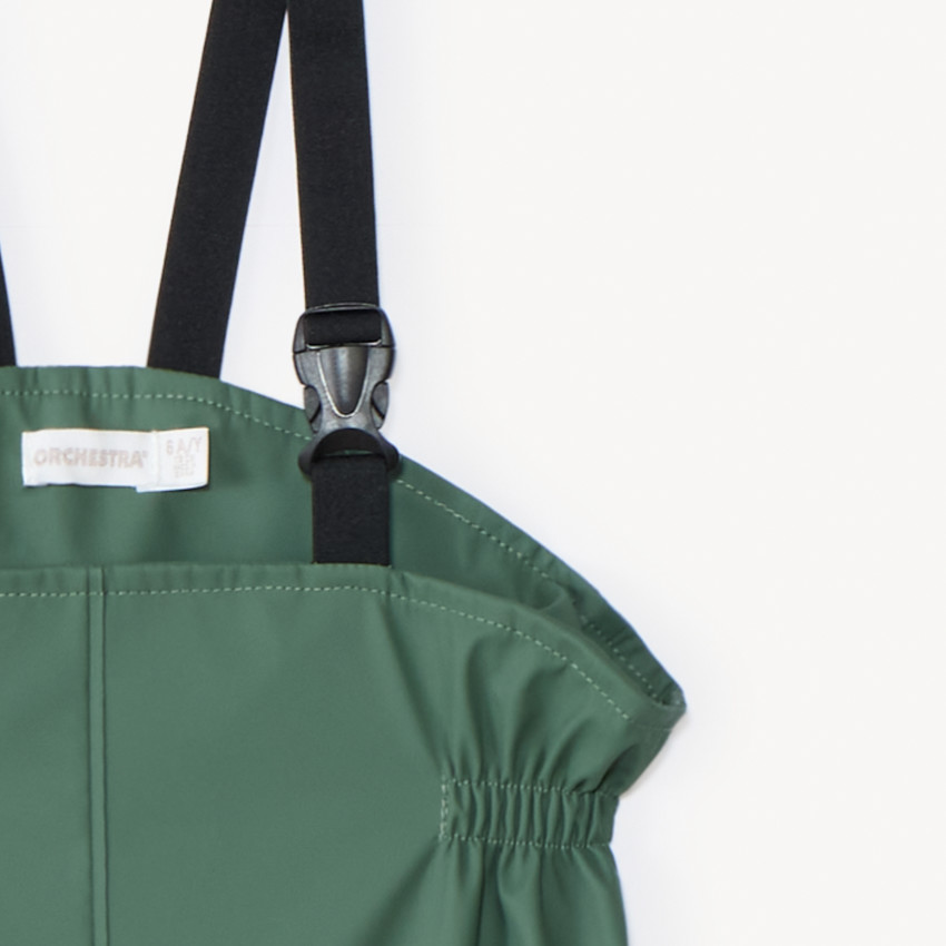 Pantalon de pluie en gomme avec bandes iridescentes pour garçon 