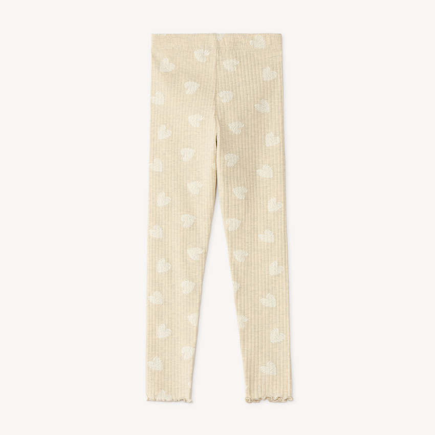 Legging côtelé fille motifs fantaisie 
