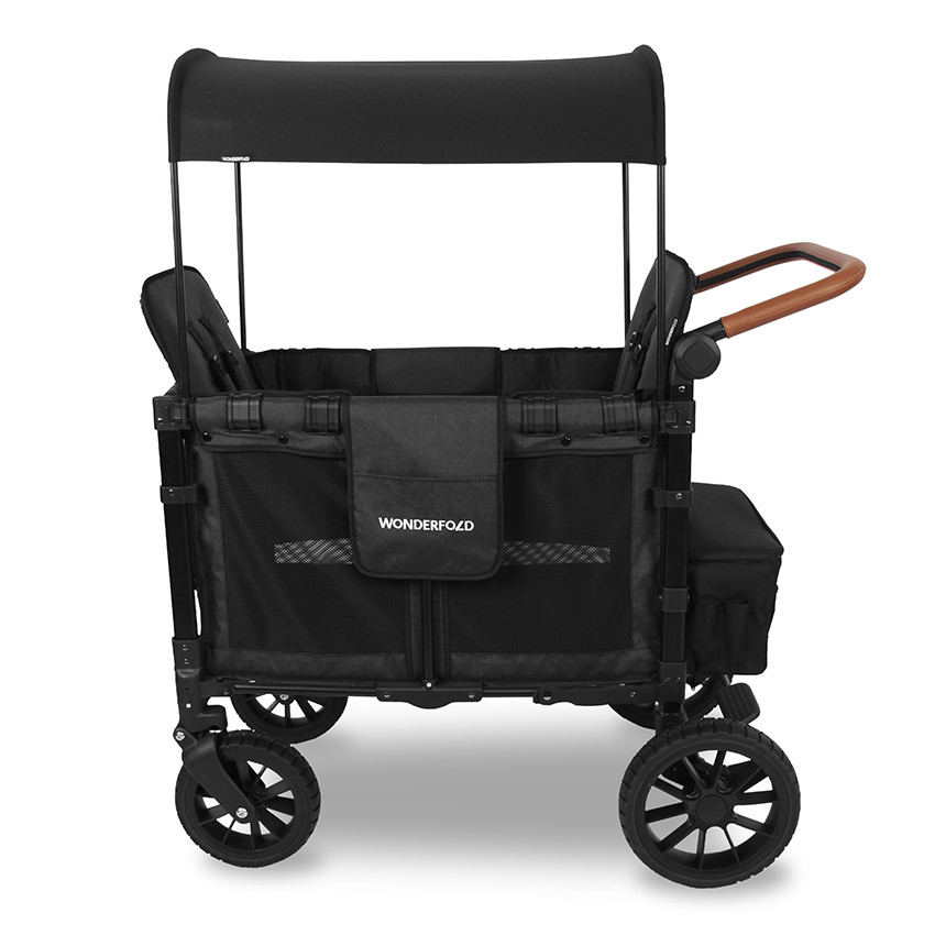 Chariot de transport pour enfants double Luxe Volcano Black   