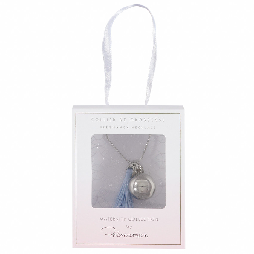 Bola de grossesse avec médaille et pompon coloré 