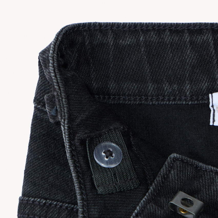 Jean en denim doublé avec label fantaisie pour garçon  