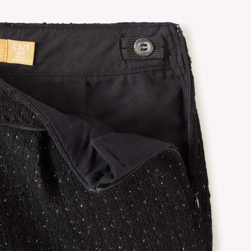 Short scintillant en maille fantaisie pour fille 