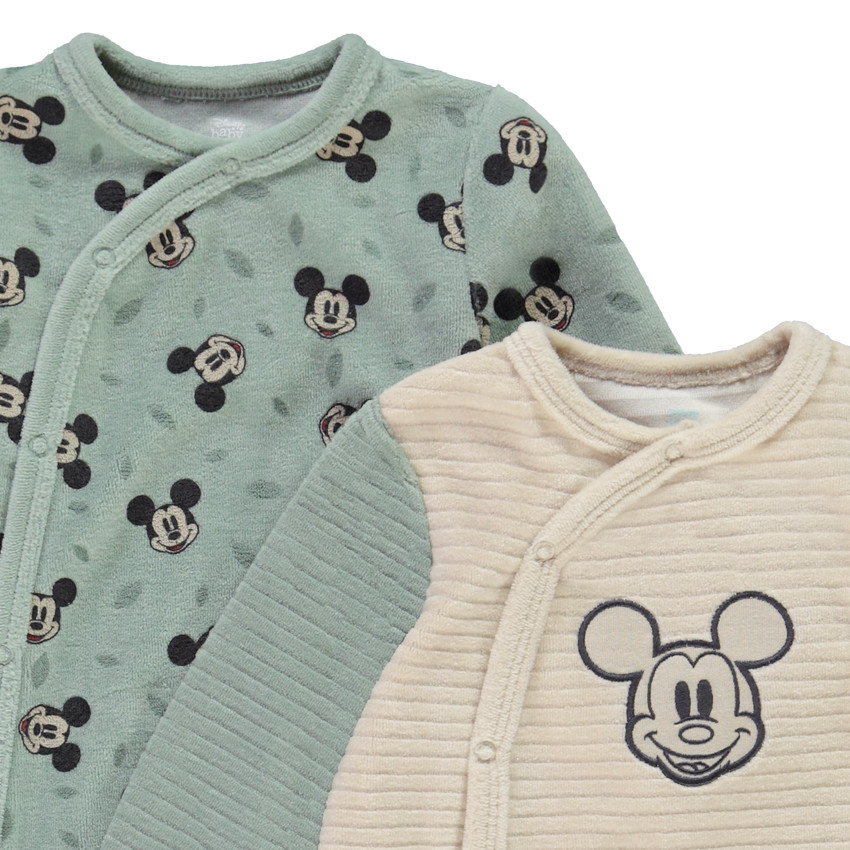 Lot de 2 dors-bien Mickey Disney pour bébé garçon avec ouvertures différentes selon l'âge 