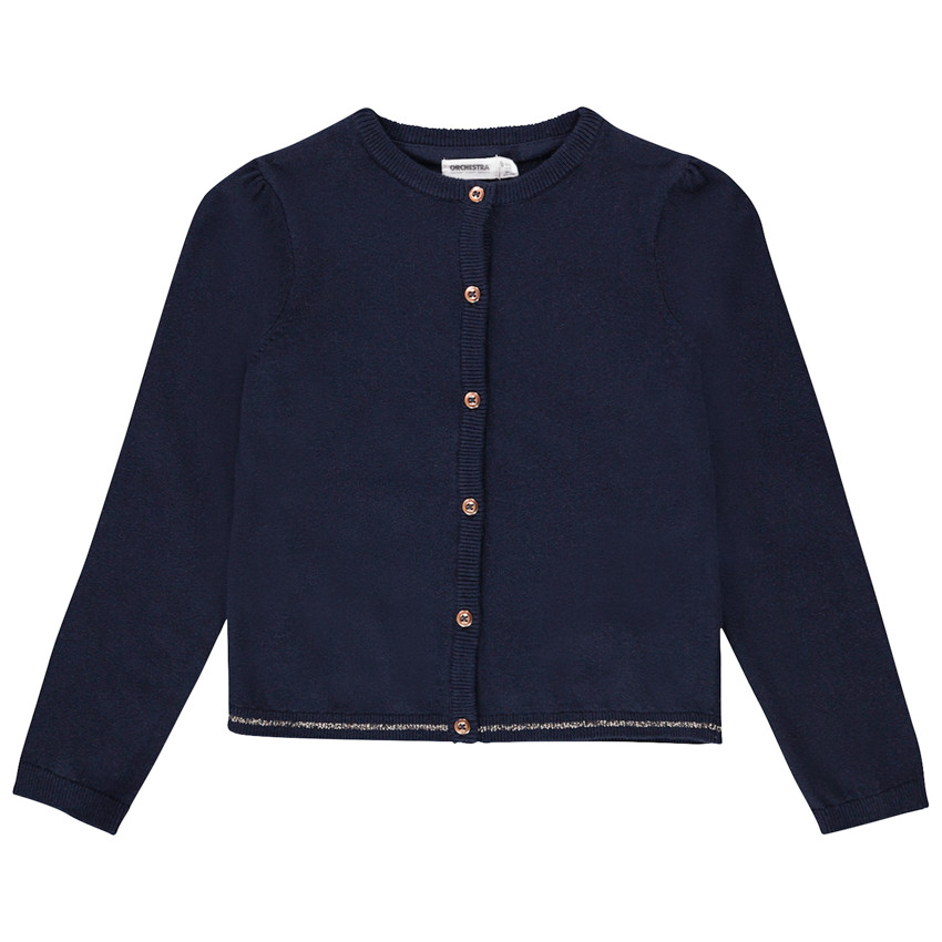 Gilet en tricot uni pour fille