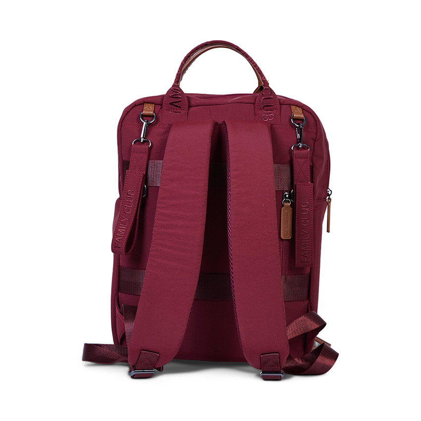 Sac à dos Family Club Signature + pochette + matelas à langer urban bordeaux 