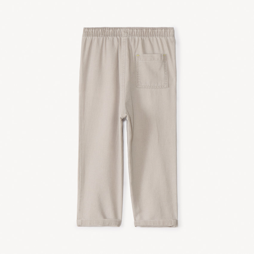 Pantalon en toile unie pour bébé garçon 